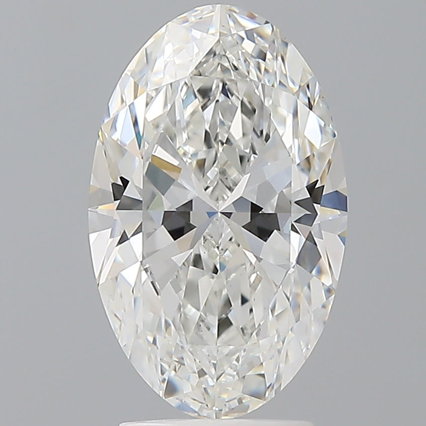 3.10 Carat Oval Shaped, Ideal Cut, F Color, VVS2 Clarity, IGI Certified Lab Grown Diamond