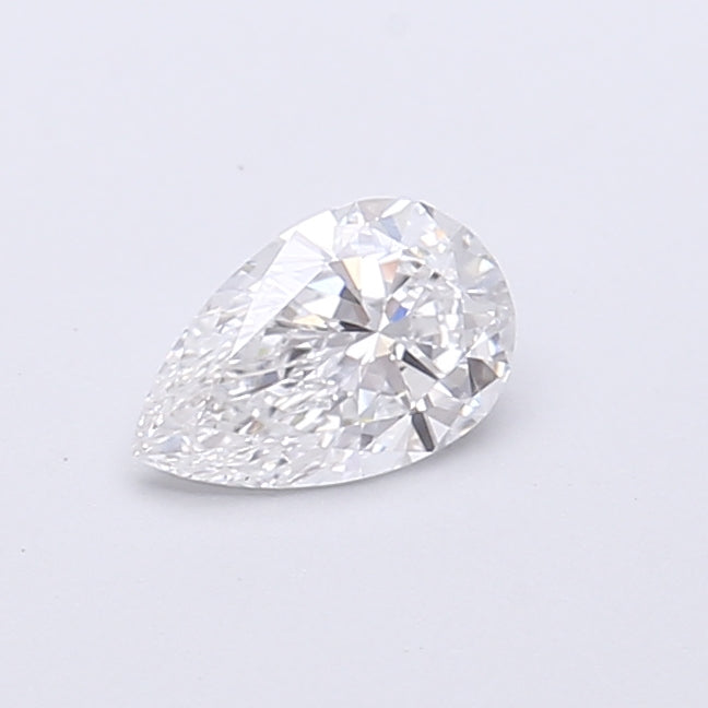 0.46 Carat Pear Shaped, Very Good Cut, D Color, VVS2 Clarity, IGI Certified Lab Grown Diamond