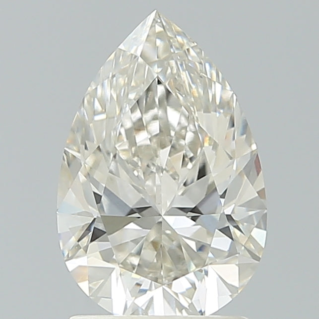1.76 Carat Pear Shaped, Ideal Cut, H Color, VVS2 Clarity, IGI Certified Lab Grown Diamond