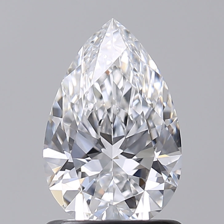 1.02 Carat Pear Shaped, Excellent Cut, D Color, VVS2 Clarity, IGI Certified Lab Grown Diamond