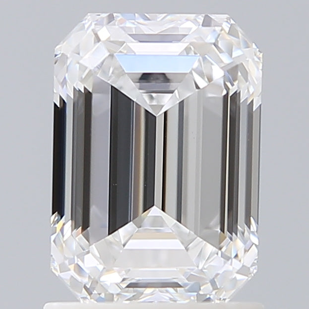 1.72 Carat Emerald Shaped, Ideal Cut, D Color, VS1 Clarity, IGI Certified Lab Grown Diamond