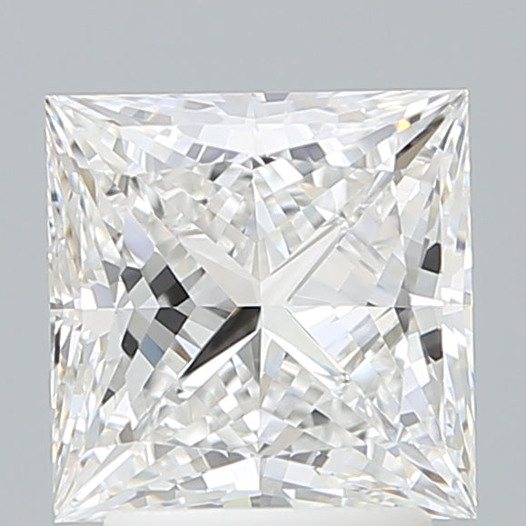 2.67 Carat Princess Shaped, Ideal Cut, E Color, VVS2 Clarity, IGI Certified Lab Grown Diamond