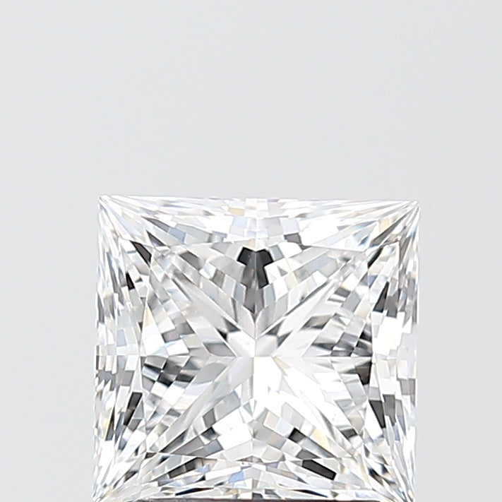 2.00 Carat Princess Shaped, Ideal Cut, D Color, VVS2 Clarity, IGI Certified Lab Grown Diamond
