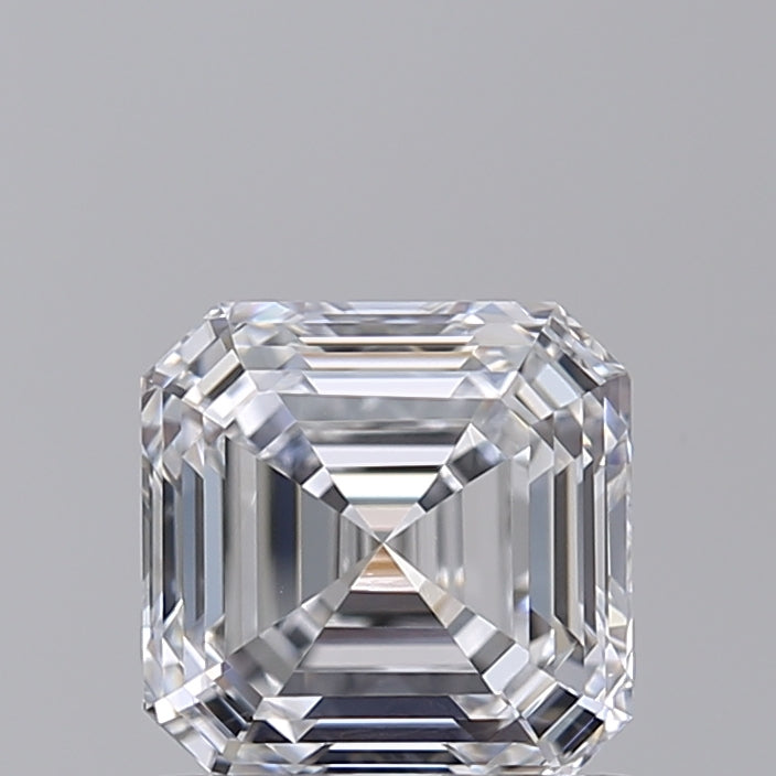 1.06 Carat Asscher Shaped, Very Good Cut, D Color, VVS2 Clarity, IGI Certified Lab Grown Diamond