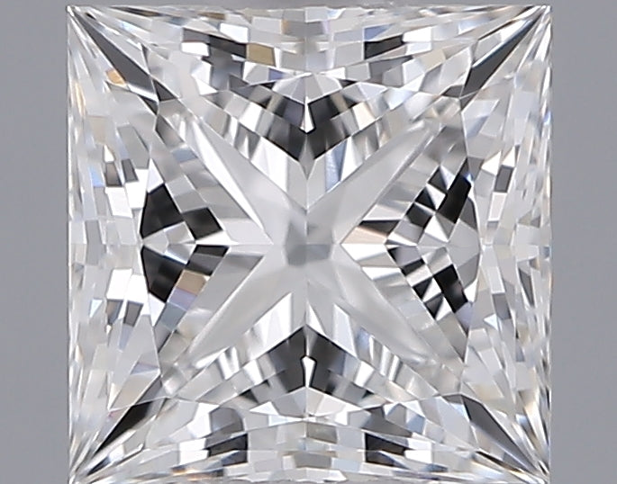 1.06 Carat Princess Shaped, Ideal Cut, E Color, VVS1 Clarity, IGI Certified Lab Grown Diamond