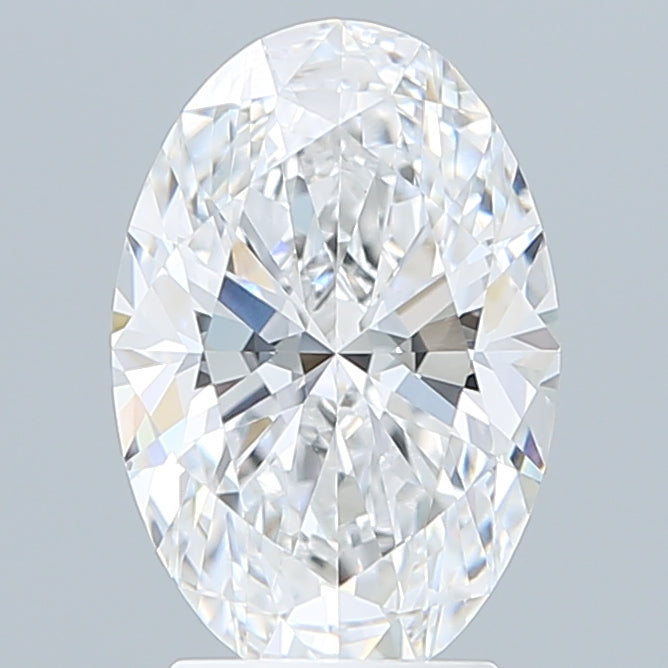 3.09 Carat Oval Shaped, Ideal Cut, D Color, VVS2 Clarity, IGI Certified Lab Grown Diamond