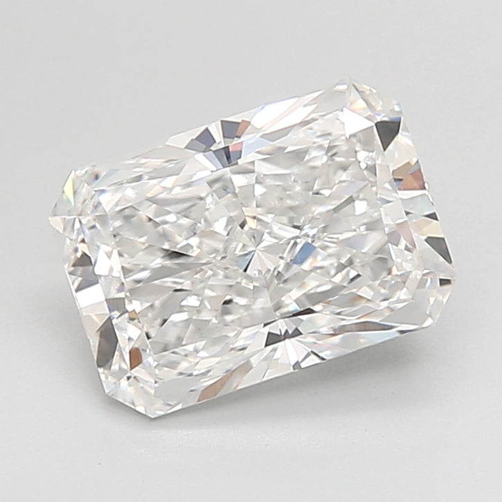 2.76 Carat Radiant Shaped, Ideal Cut, E Color, VS1 Clarity, IGI Certified Lab Grown Diamond