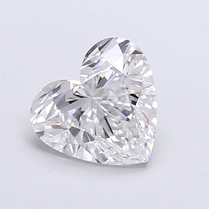 1.71 Carat Heart Shaped, Very Good Cut, D Color, VVS2 Clarity, IGI Certified Lab Grown Diamond