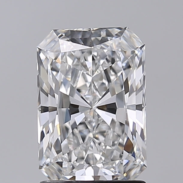 1.52 Carat Radiant Shaped, Excellent Cut, E Color, VS1 Clarity, IGI Certified Lab Grown Diamond