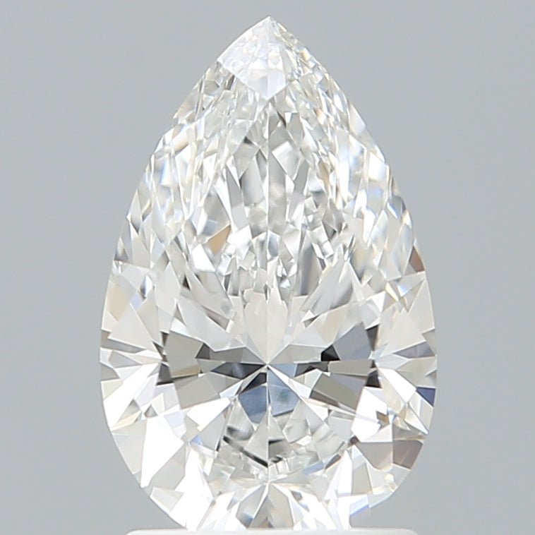 1.72 Carat Pear Shaped, Ideal Cut, E Color, VVS2 Clarity, IGI Certified Lab Grown Diamond