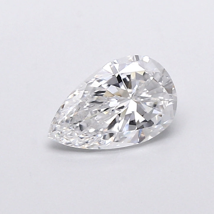 0.73 Carat Pear Shaped, Very Good Cut, D Color, VVS2 Clarity, IGI Certified Lab Grown Diamond