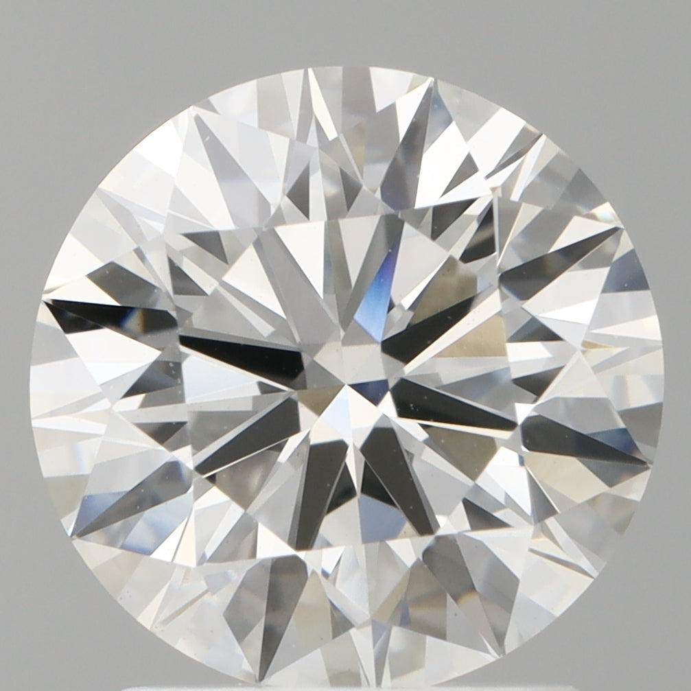 2.05 Carat Round Shaped, Ideal Cut, F Color, VVS2 Clarity, IGI Certified Lab Grown Diamond