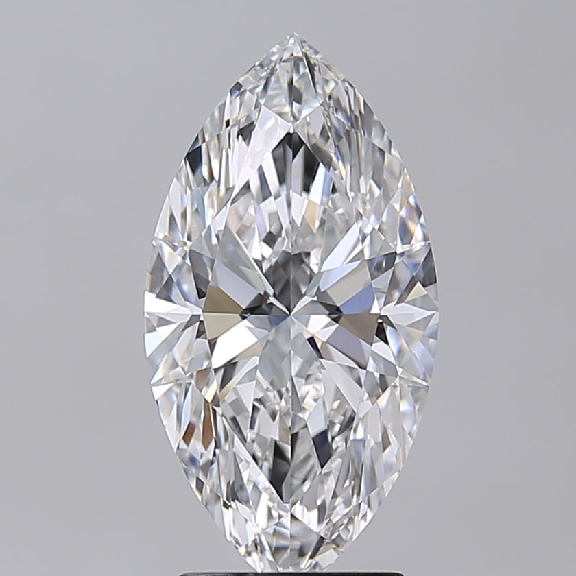 2.99 Carat Marquise Shaped, Ideal Cut, D Color, VVS2 Clarity, IGI Certified Lab Grown Diamond