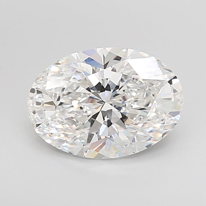 4.02 Carat Oval Shaped, Ideal Cut, E Color, VVS2 Clarity, IGI Certified Lab Grown Diamond