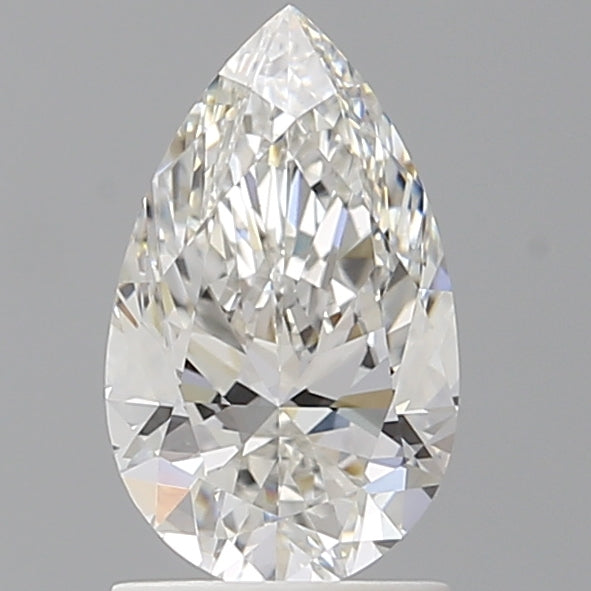 1.54 Carat Pear Shaped, Ideal Cut, F Color, VVS2 Clarity, IGI Certified Lab Grown Diamond