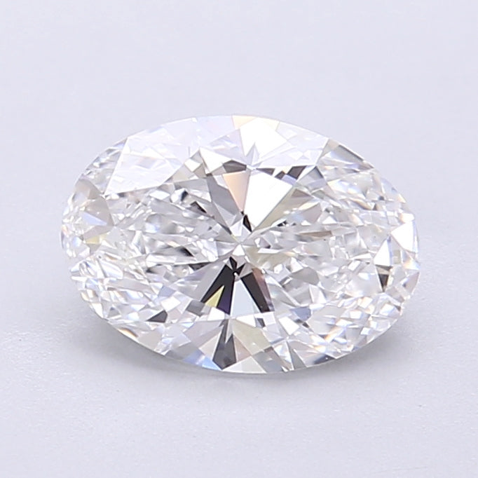 1.38 Carat Oval Shaped, Very Good Cut, D Color, VS1 Clarity, IGI Certified Lab Grown Diamond