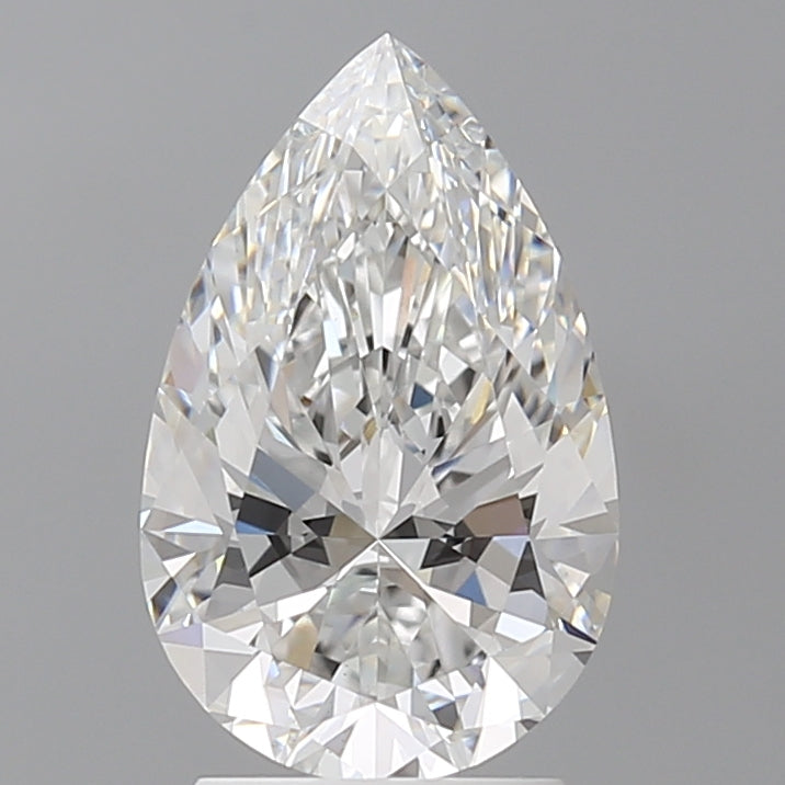 2.59 Carat Pear Shaped, Ideal Cut, E Color, VS1 Clarity, IGI Certified Lab Grown Diamond