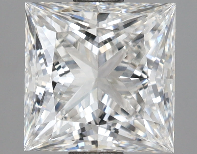 2.10 Carat Princess Shaped, Excellent Cut, E Color, VS1 Clarity, IGI Certified Lab Grown Diamond