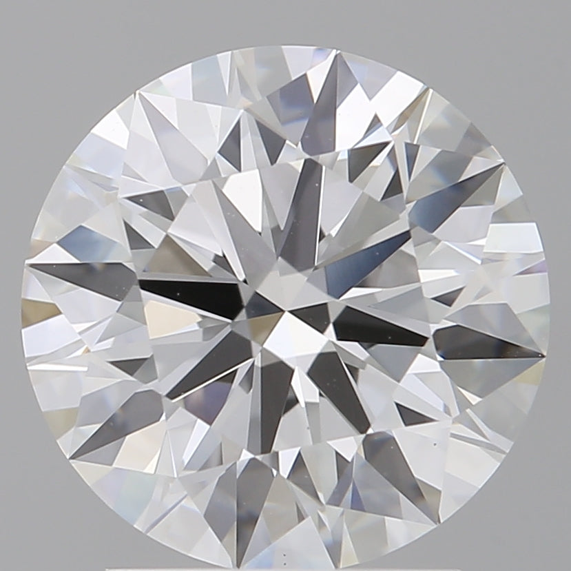 2.60 Carat Round Shaped, Ideal Cut, E Color, VVS2 Clarity, IGI Certified Lab Grown Diamond