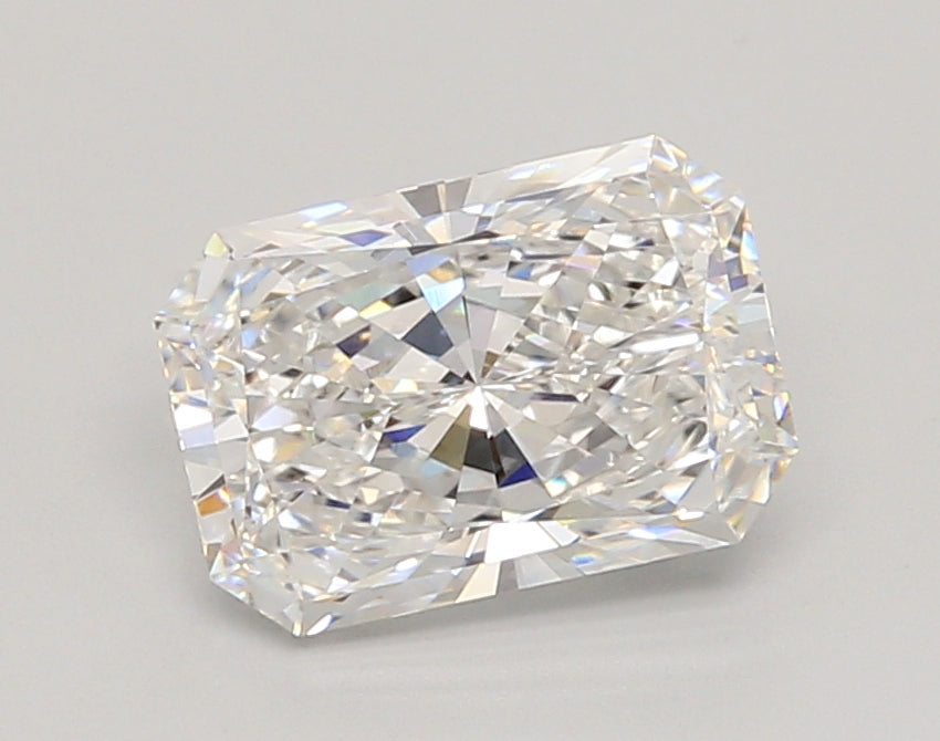 2.05 Carat Radiant Shaped, Ideal Cut, E Color, VVS2 Clarity, IGI Certified Lab Grown Diamond