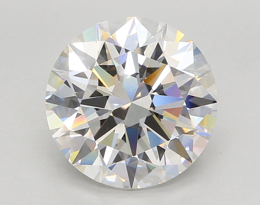 5.50 Carat Round Shaped, Excellent Cut, F Color, VVS1 Clarity, IGI Certified Lab Grown Diamond