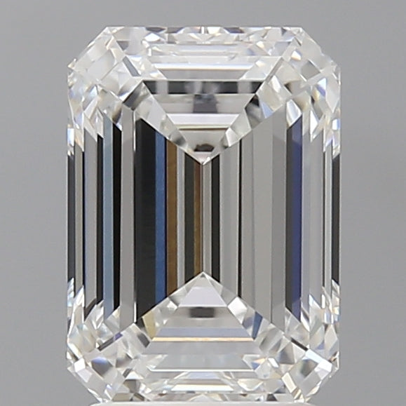 2.99 Carat Emerald Shaped, Ideal Cut, E Color, VVS2 Clarity, IGI Certified Lab Grown Diamond