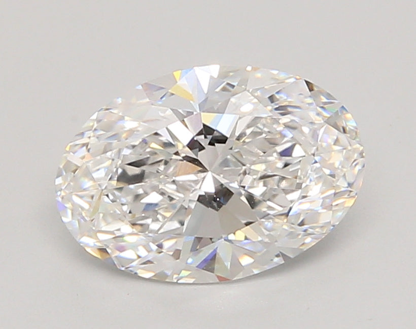 2.07 Carat Oval Shaped, Ideal Cut, D Color, VVS1 Clarity, IGI Certified Lab Grown Diamond