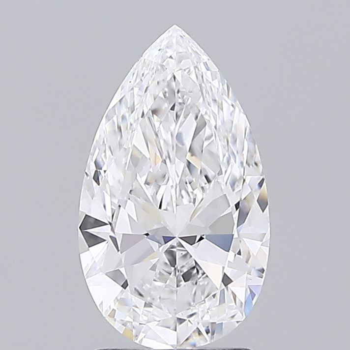 1.92 Carat Pear Shaped, Excellent Cut, E Color, VVS1 Clarity, IGI Certified Lab Grown Diamond