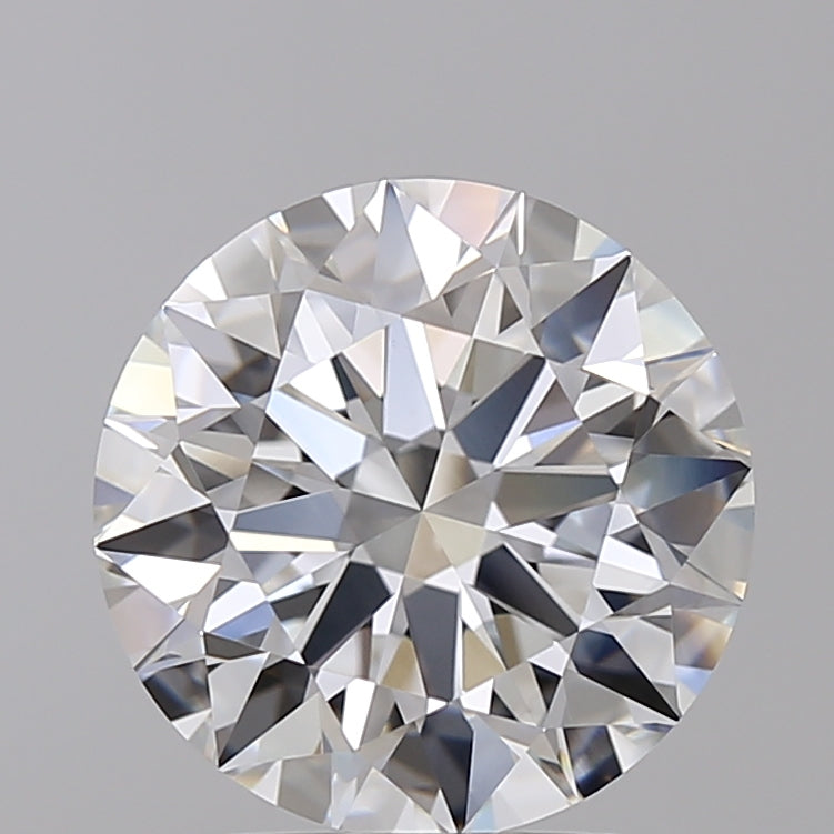 3.02 Carat Round Shaped, Excellent Cut, F Color, VS1 Clarity, GIA Certified Lab Grown Diamond