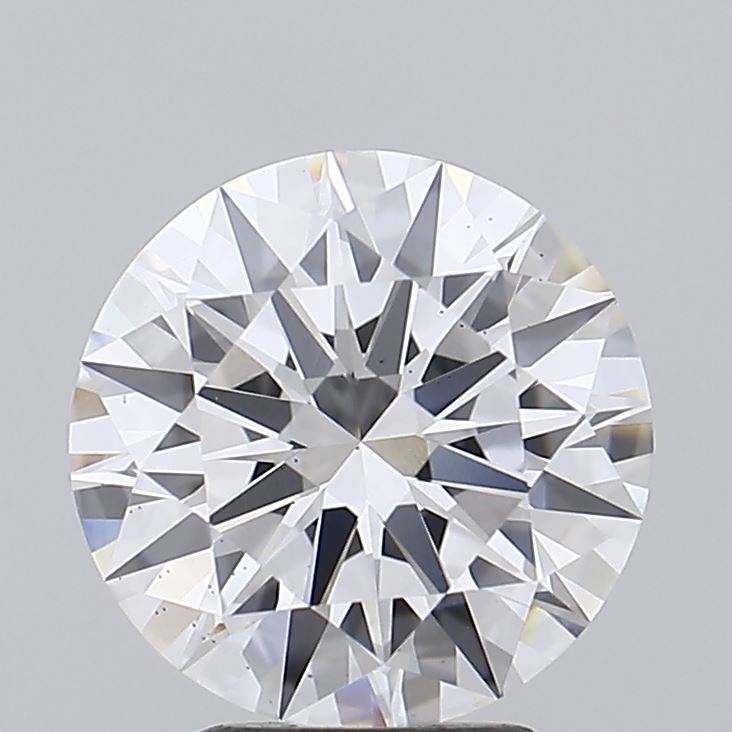 2.25 Carat Round Shaped, Ideal Cut, D Color, VS2 Clarity, IGI Certified Lab Grown Diamond