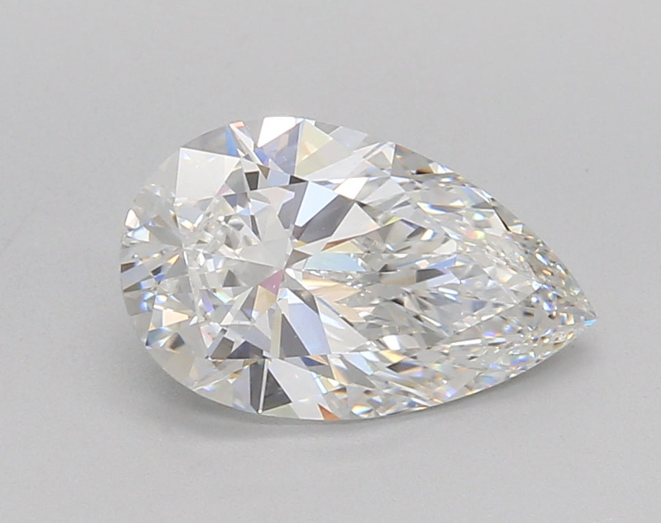 2.01 Carat Pear Shaped, Ideal Cut, E Color, VVS1 Clarity, IGI Certified Lab Grown Diamond