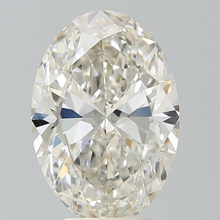4.28 Carat Oval Shaped, Ideal Cut, H Color, VVS2 Clarity, IGI Certified Lab Grown Diamond