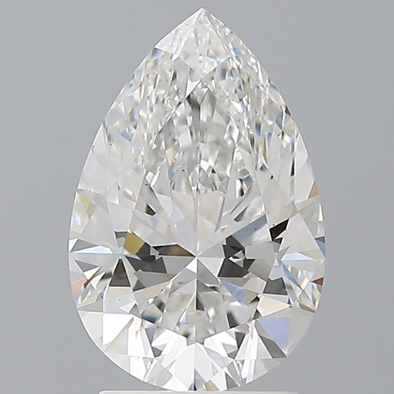 2.54 Carat Pear Shaped, Ideal Cut, E Color, VS1 Clarity, IGI Certified Lab Grown Diamond