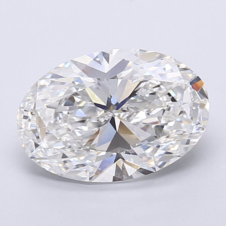 4.06 Carat Oval Shaped, Very Good Cut, E Color, VS1 Clarity, IGI Certified Lab Grown Diamond