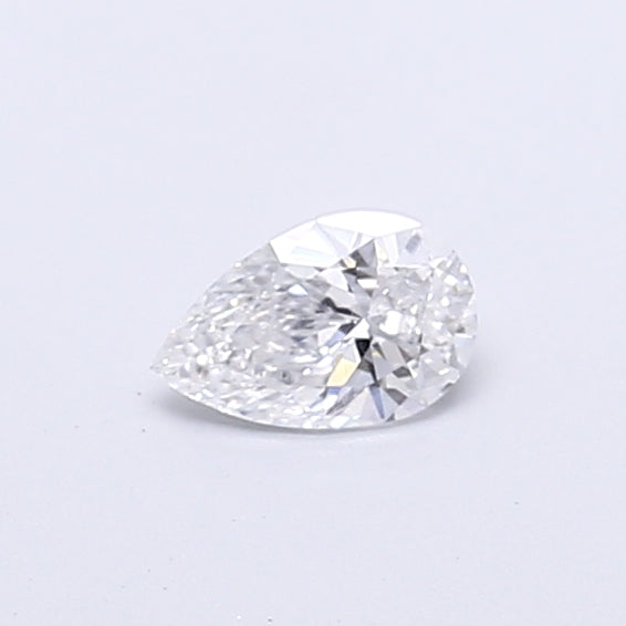 0.42 Carat Pear Shaped, Very Good Cut, D Color, VVS2 Clarity, IGI Certified Lab Grown Diamond