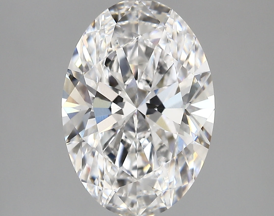4.01 Carat Oval Shaped, Very Good Cut, D Color, VVS2 Clarity, IGI Certified Lab Grown Diamond