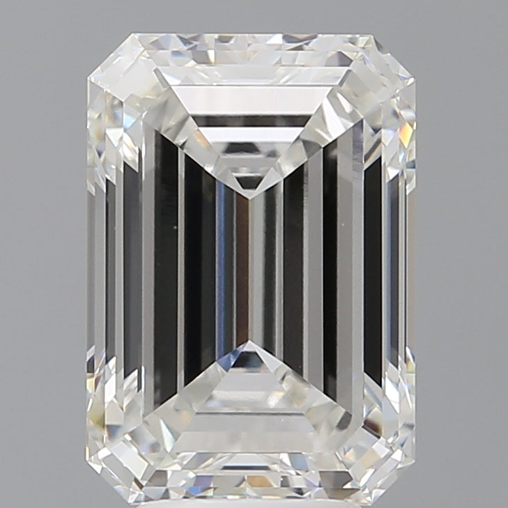 5.56 Carat Emerald Shaped, Ideal Cut, F Color, VS1 Clarity, IGI Certified Lab Grown Diamond