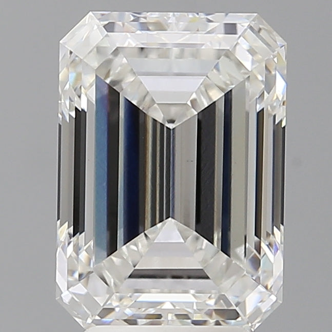 4.54 Carat Emerald Shaped, Ideal Cut, E Color, VVS2 Clarity, IGI Certified Lab Grown Diamond