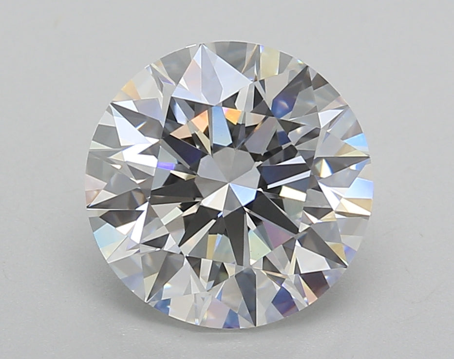 3.02 Carat Round Shaped, Ideal Cut, E Color, VVS2 Clarity, IGI Certified Lab Grown Diamond