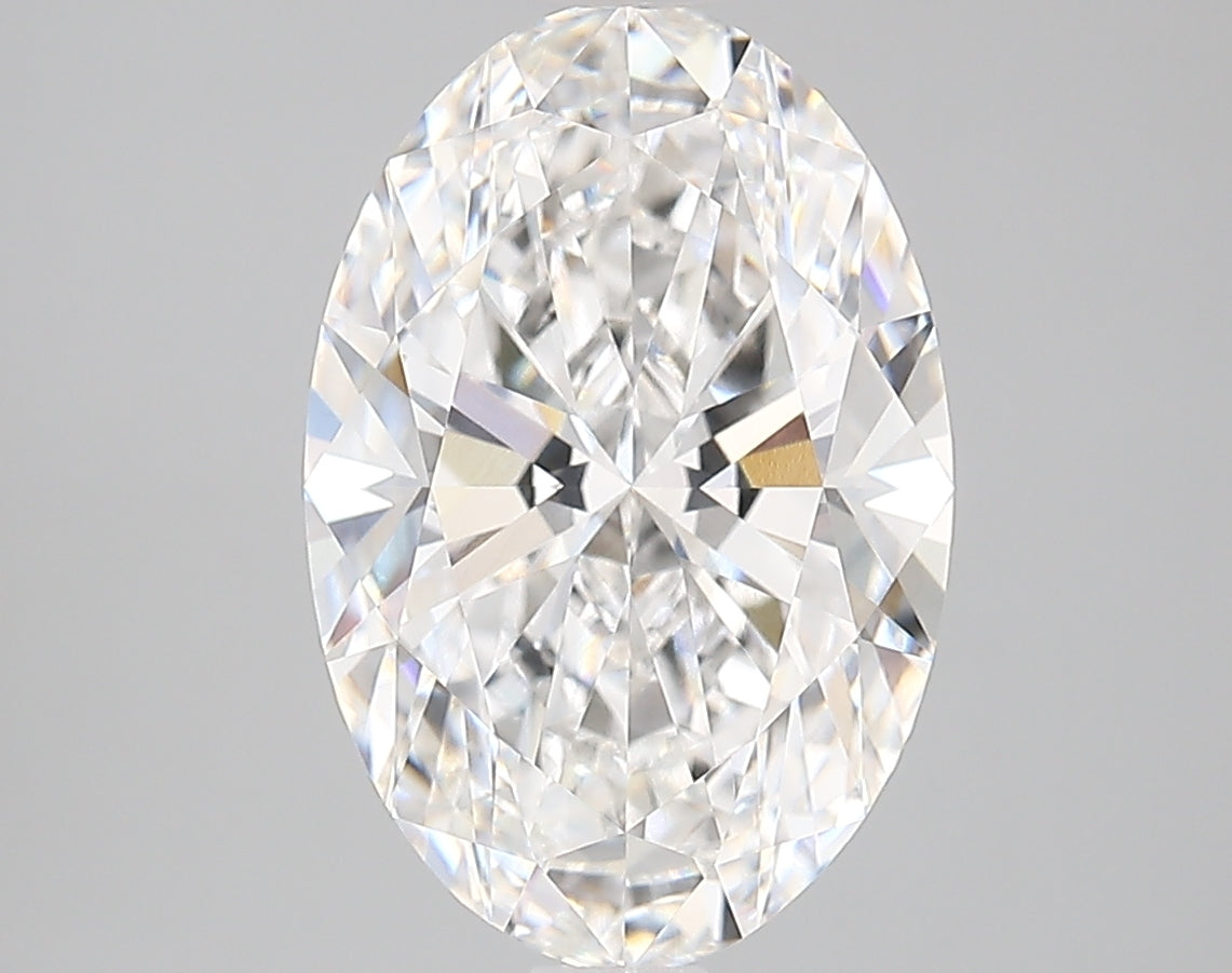 4.14 Carat Oval Shaped, Very Good Cut, D Color, VVS2 Clarity, IGI Certified Lab Grown Diamond