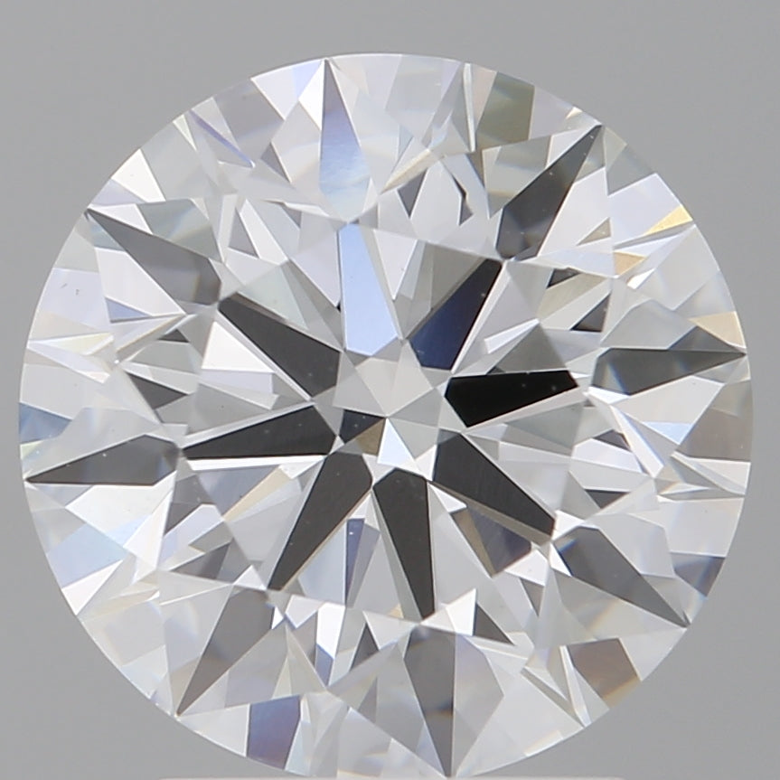 3.06 Carat Round Shaped, Ideal Cut, E Color, VVS2 Clarity, IGI Certified Lab Grown Diamond