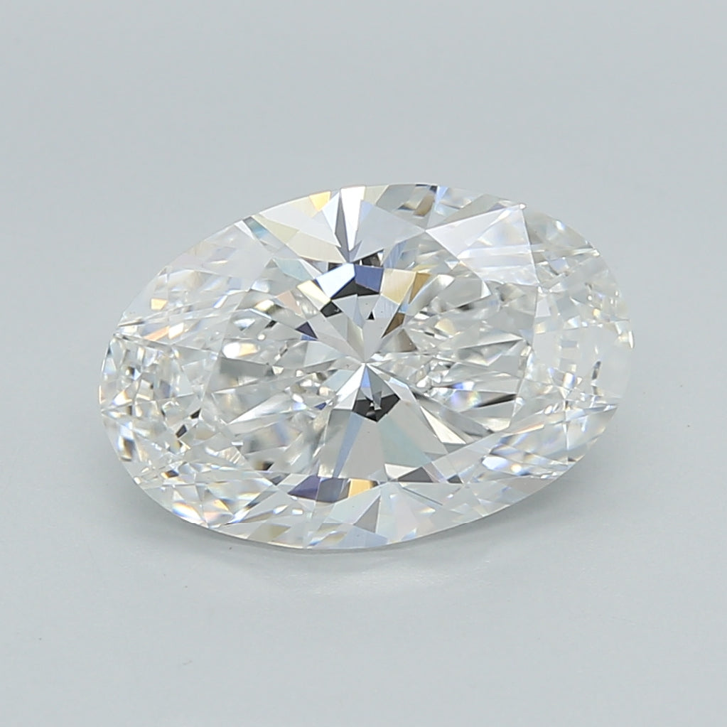 2.87 Carat Oval Shaped, Ideal Cut, E Color, VVS2 Clarity, IGI Certified Lab Grown Diamond