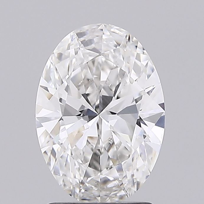 1.58 Carat Oval Shaped, Ideal Cut, F Color, VS1 Clarity, IGI Certified Lab Grown Diamond