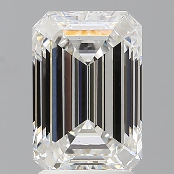 2.58 Carat Emerald Shaped, Ideal Cut, E Color, VS2 Clarity, IGI Certified Lab Grown Diamond