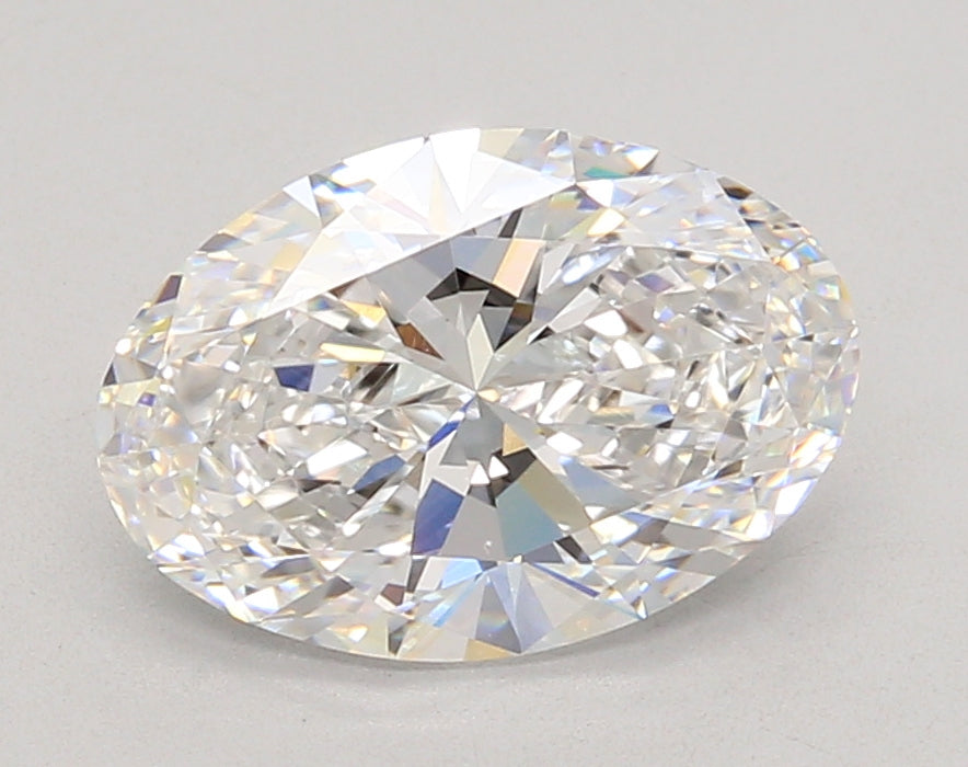 2.51 Carat Oval Shaped, Ideal Cut, D Color, VVS1 Clarity, IGI Certified Lab Grown Diamond