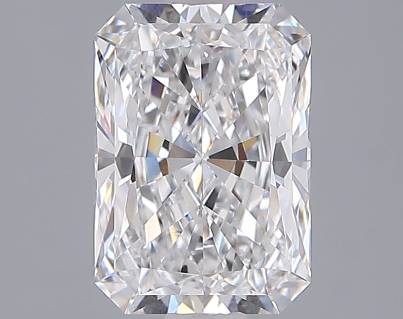 2.05 Carat Radiant Shaped, Ideal Cut, D Color, VVS2 Clarity, IGI Certified Lab Grown Diamond