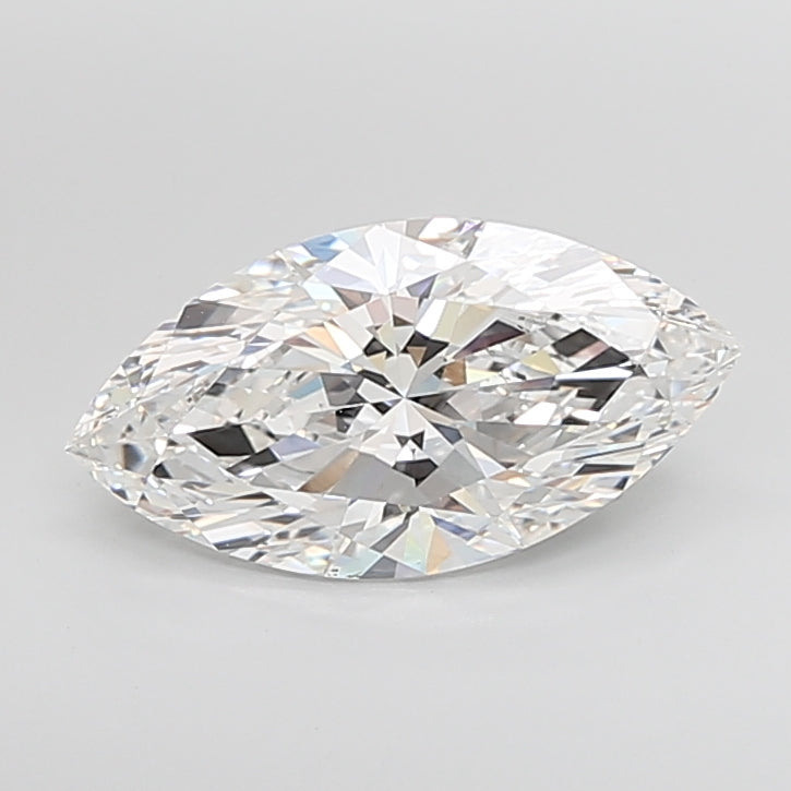 5.04 Carat Marquise Shaped, Ideal Cut, E Color, VVS2 Clarity, IGI Certified Lab Grown Diamond
