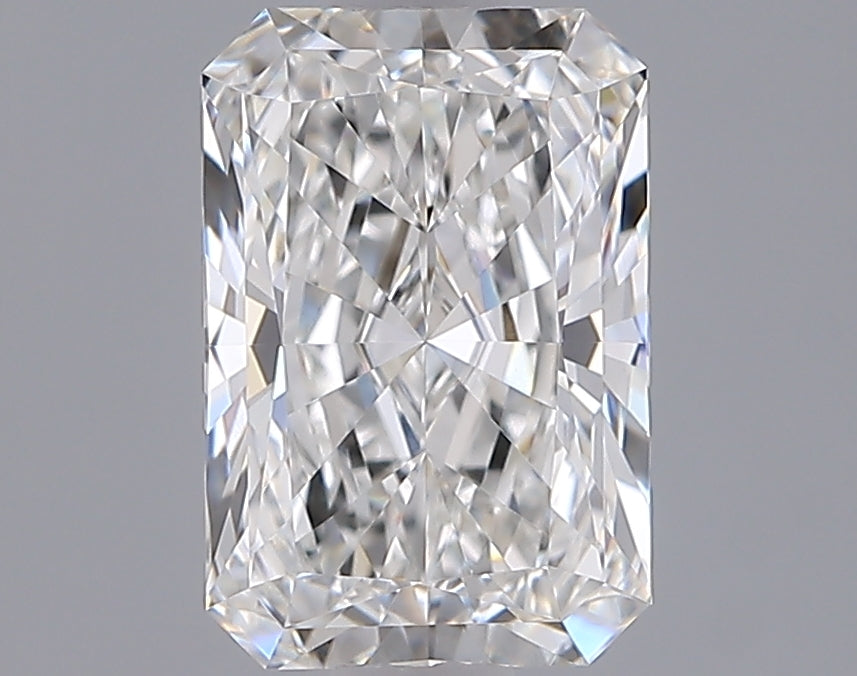 1.55 Carat Radiant Shaped, Ideal Cut, E Color, VVS2 Clarity, IGI Certified Lab Grown Diamond