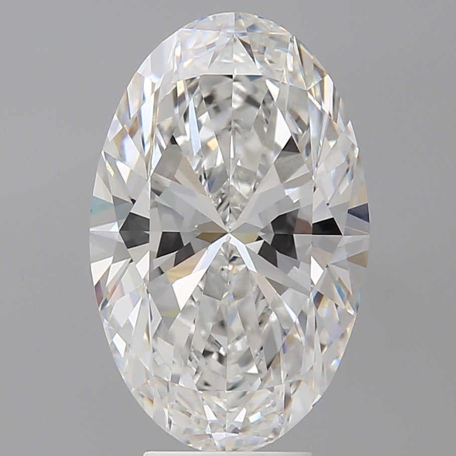 6.00 Carat Oval Shaped, Ideal Cut, F Color, VVS2 Clarity, IGI Certified Lab Grown Diamond