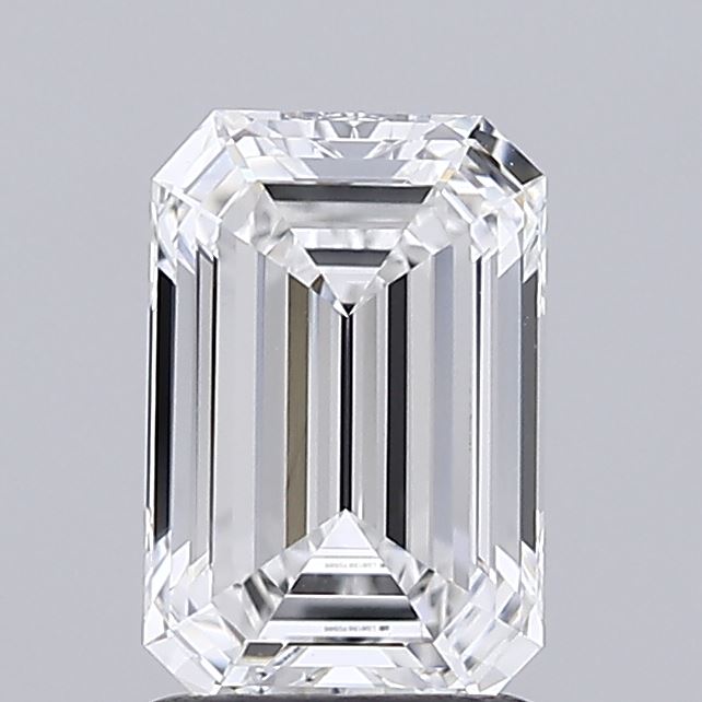 1.40 Carat Emerald Shaped, Ideal Cut, E Color, VVS2 Clarity, IGI Certified Lab Grown Diamond